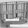 Овальная Кроватка-Трансформер 9 в 1 Муссон